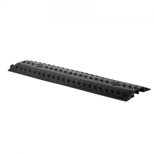 VEVOR Kabelio apsaugos rampos, 2 kanalai, juodos, 3 vnt., CP-P03