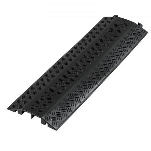 VEVOR Kabelio apsaugos rampos, 2 kanalai, juodos, 3 vnt., CP-P03