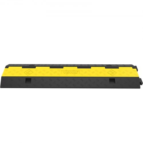 VEVOR Kabelių apsaugos rampos 101 x 24,5 x 5 cm, 5 vnt., 2 kanalai, juoda ir geltona