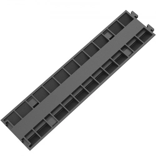 VEVOR Kabelių apsaugos rampos 101 x 24,5 x 5 cm, 5 vnt., 2 kanalai, juoda ir geltona