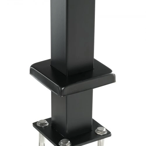 Koduva VEVOR kabelių turėklų stulpas, 106,7 x 5 x 5 cm, juodas, nerūdijančio plieno