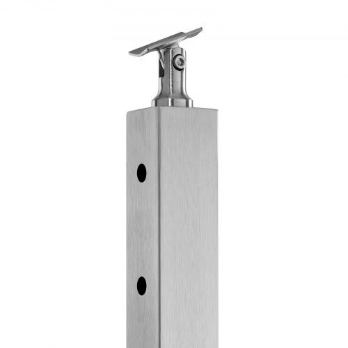 Koduva VEVOR kabelių turėklų stulpas 36 x 2 x 2 col., horizontalios skylės, sidabrinis