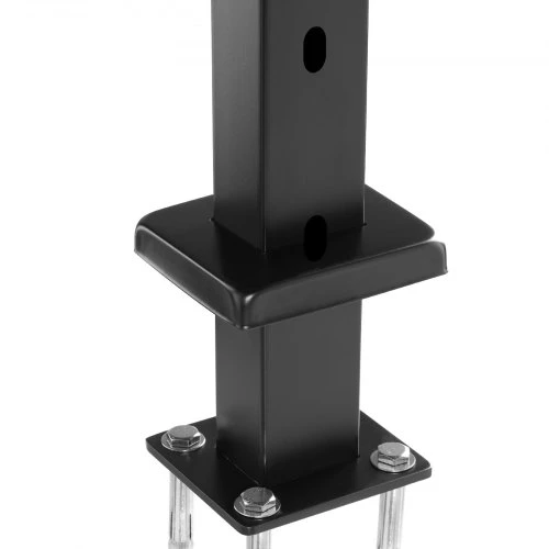 VEVOR Kabelių turėklų stulpas laiptams, 42x1x2 col., juodas, su 30° skylėmis, 1 vnt.