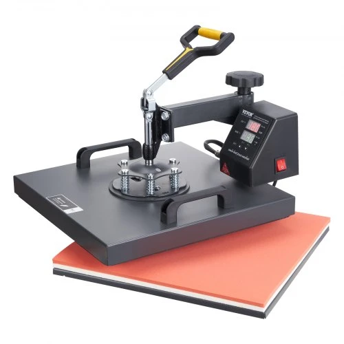 Koduva VEVOR kaitinimo presas, 15 x 15 col. / 38 x 38 cm, 2in1 clamshell, su teflono danga