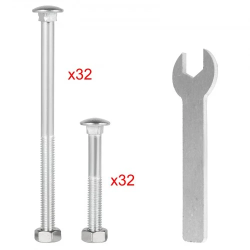 VEVOR Kampiniai laikikliai darbastaliui, 8 vnt., 4 mm, balti, cinkuoto plieno