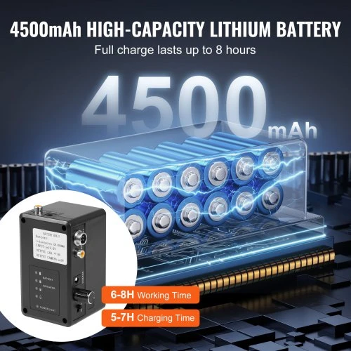 VEVOR Kanalizacijos kamera, 98 ft/30 m, savaime išsilyginanti, 9" 1080P ekranas, 36X priartinimas, 12 LED, 32GB