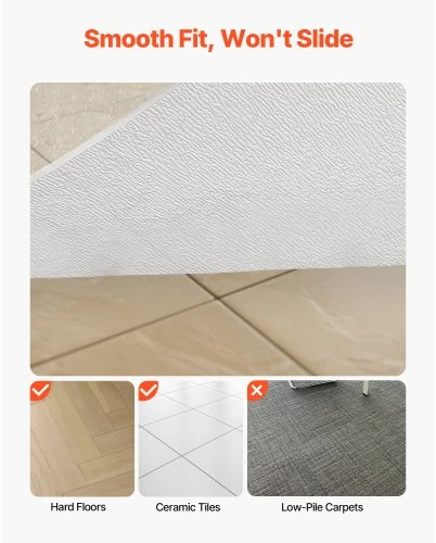 Koduva VEVOR kėdės kilimėlis 765 x 1215 mm, skaidrus, stačiakampis