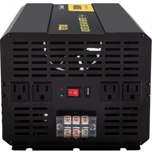 VEVOR Keitiklis su modifikuota sinusine banga 5000 W, DC 12 V į AC 120 V, GYM-5000W