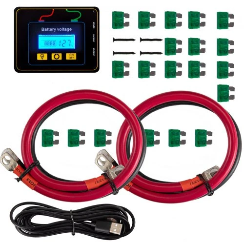 VEVOR Keitiklis su modifikuota sinusine banga 5000 W, DC 12 V į AC 120 V, GYM-5000W