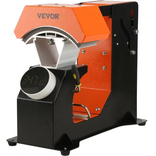 VEVOR Kepurių termo presa, 3 viename automatinė kepurių spaudos mašina, 6,4 x 3,5 col.