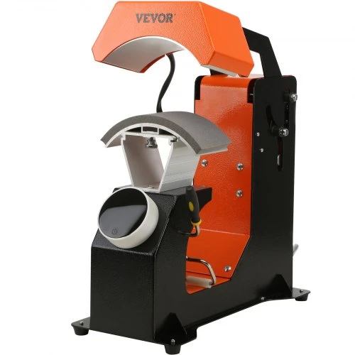 VEVOR Kepurių termo presa, 3 viename automatinė kepurių spaudos mašina, 6,4 x 3,5 col.