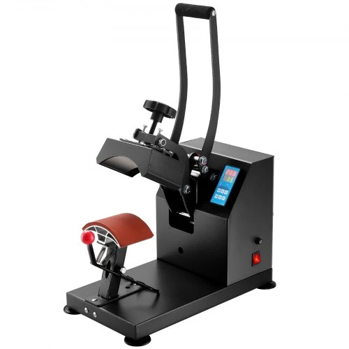 Koduva VEVOR kepurių termopresas 9 x 14 cm, 350 W, su skaitmeniniu LCD laikmačiu ir temperatūros valdymu