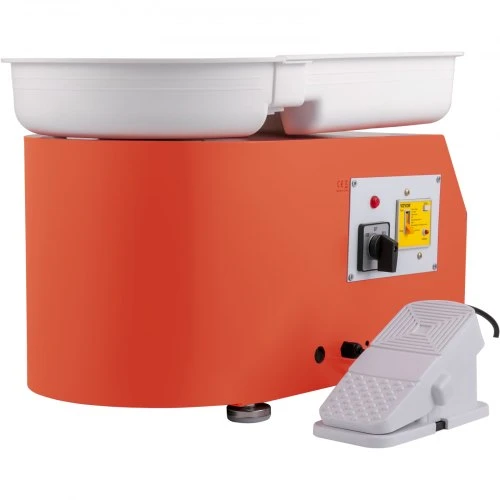 Koduva VEVOR keramikos žiedimo staklės 27,9 cm, 0–300 aps./min., 350 W, oranžinės