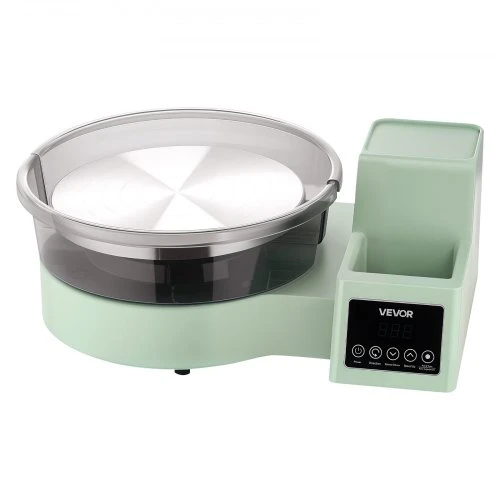 VEVOR Keramikos žiedimo staklės su pėdos pedalu, 28 cm, 450 W, žalios