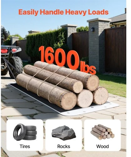 VEVOR Kiemo tempimo rogės, 280 x 101,5 cm, iki 725 kg, PE, su virvėmis ir traukimo trosu