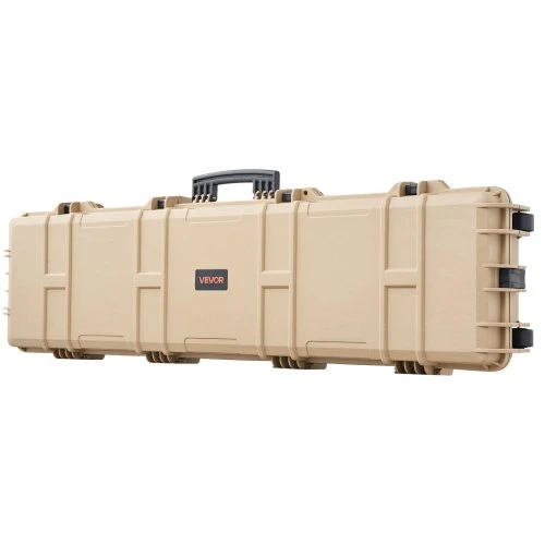 VEVOR Kietas šautuvo dėklas, užrakinamas, khaki, 138 cm