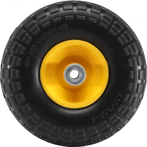 Koduva VEVOR kietos PU ratukai be oro, 25,4 cm, 2 vnt., 181,4kg