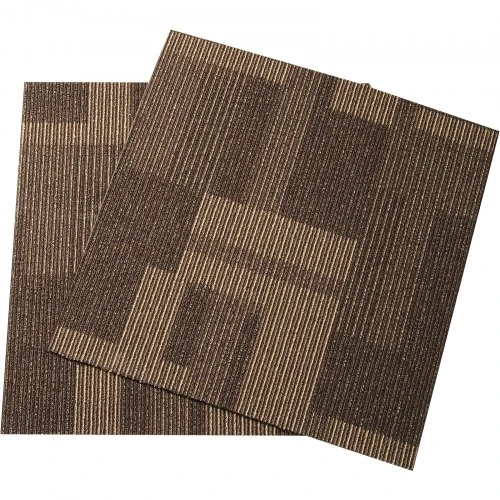 VEVOR Kiliminės plytelės, 24 vnt., 610 x 610 x 6 mm, mišriai rudos