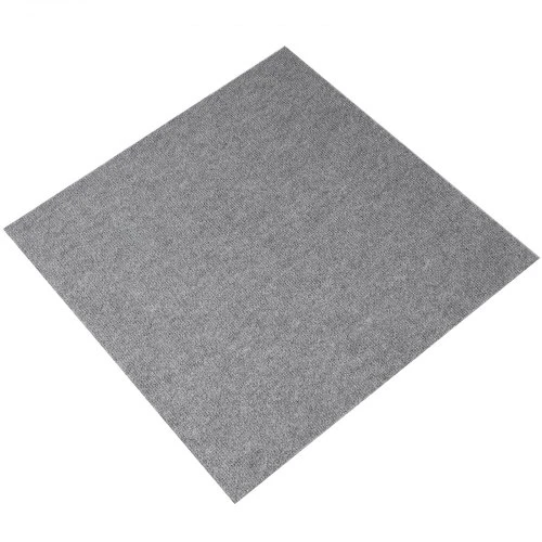 VEVOR Kiliminės plytelės, lipnios, 9 vnt., šviesiai pilkos, 610 x 610 x 4,8 mm