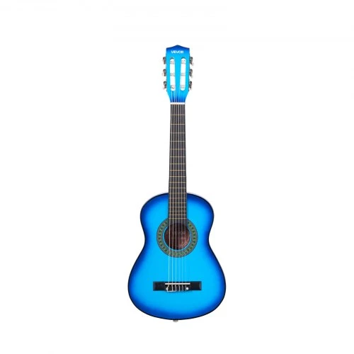 VEVOR Klasikinė gitara 780 mm, mėlyna, starter rinkinys