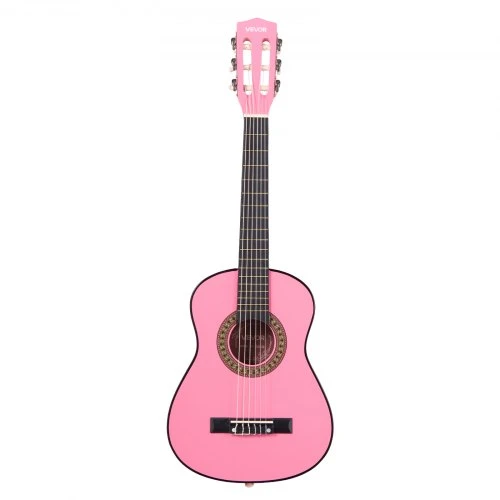 VEVOR Klasikinė gitara 780 mm, pradedančiųjų rinkinys, 30 colių, rožinė