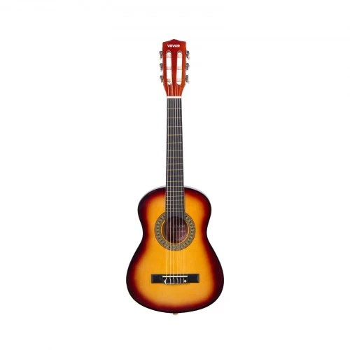VEVOR Klasikinė gitara 780 mm, sunburst, rinkinys pradedantiesiems