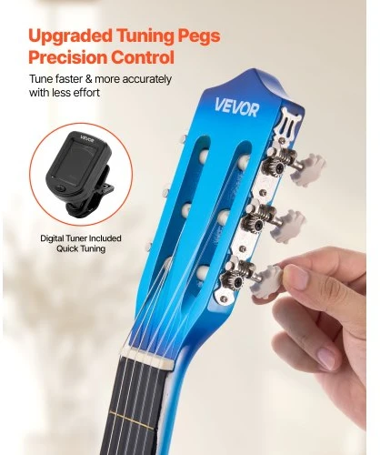 Koduva VEVOR klasikinė gitara 960 mm, mėlyna