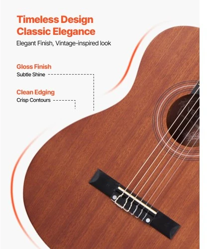 VEVOR Klasikinė gitara M5821, 900 mm, natūrali