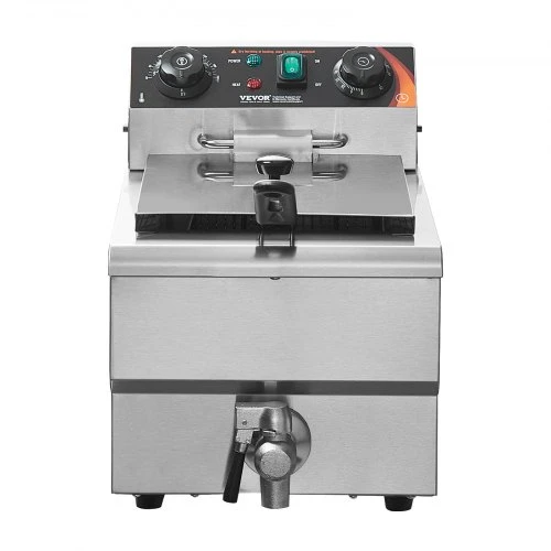 VEVOR Komercinė elektrinė gruzdintuvė, 3000 W, 11 L, nerūdijantis plienas, SC-101V