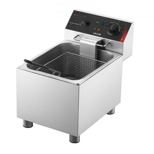 Koduva VEVOR komercinė elektrinė gruzdintuvė, 7,5 l, 2500 W, nerūdijančio plieno