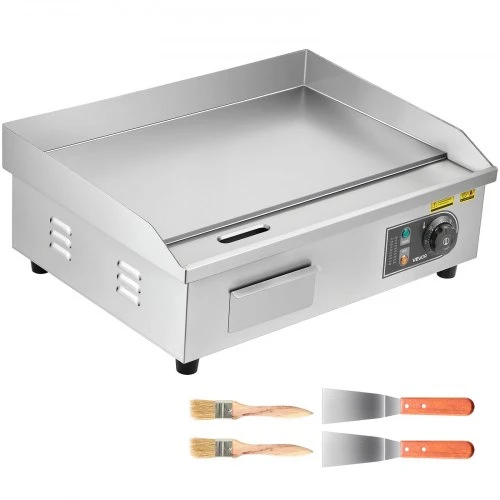 VEVOR Komercinė elektrinė kepsninė, 535 x 300 mm, 3200 W, reguliuojama 50–300 °C