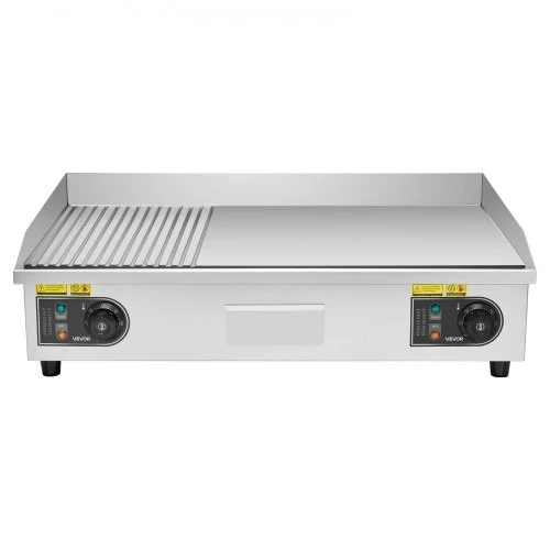 VEVOR Komercinė elektrinė keptuvė, 28,54 x 15,75 col., 4400 W, reguliuojama 50–300 °C, nerūdijančio plieno