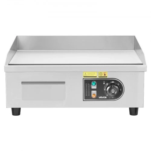 VEVOR Komercinė elektrinė keptuvė-grilis, 450 x 300 mm, 2800 W, 50–300 °C, nerūdijančio plieno