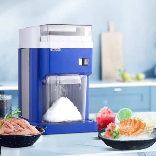 VEVOR Komercinė ledo smulkintuvas, 1,8 l, 300 W, mėlyna