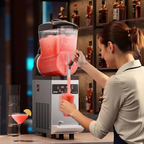 VEVOR Komercinė ledų kokteilių mašina, 12 l, vienas bakas, nerūdijantis plienas, XN120B