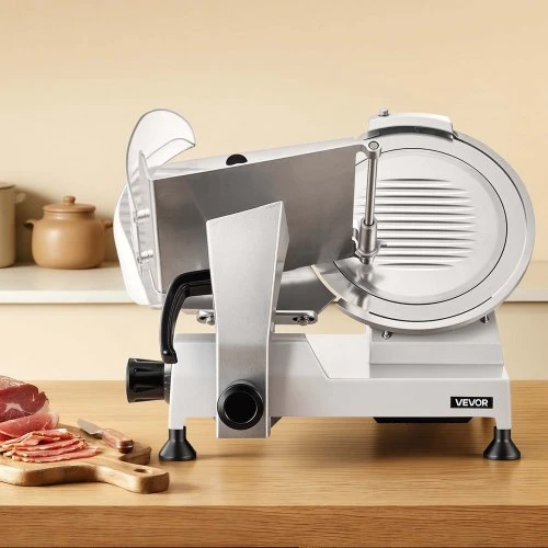 VEVOR Komercinė mėsos pjaustyklė, 320 W, 300 mm peilis, reguliuojamas 0–15 mm storis