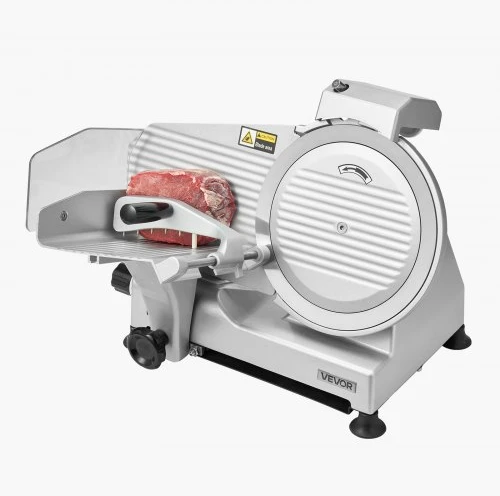Koduva VEVOR komercinė mėsos pjaustyklė 250B, sidabrinė, 320 W, 250 mm