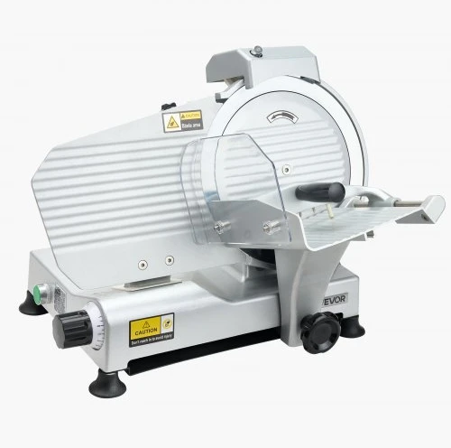 Koduva VEVOR komercinė mėsos pjaustyklė 250B, sidabrinė, 320 W, 250 mm