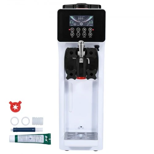 VEVOR Komercinė minkštų ledų mašina, 10 l/val., 900 W, vieno skonio, stalviršio