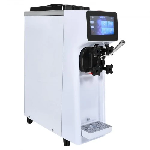 VEVOR Komercinė minkštų ledų mašina, 10 l/val., 900 W, vieno skonio, stalviršinė