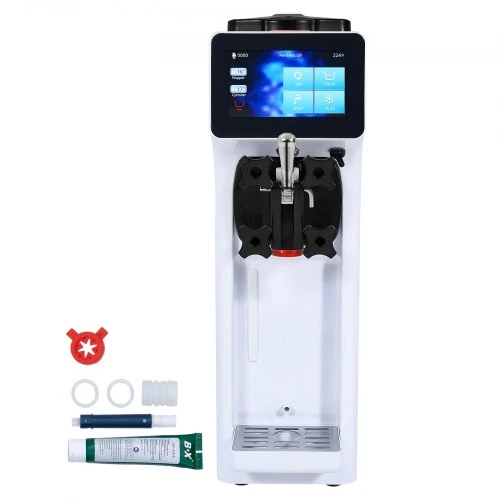 VEVOR Komercinė minkštų ledų mašina, 10 l/val., 900 W, vieno skonio, stalviršinė