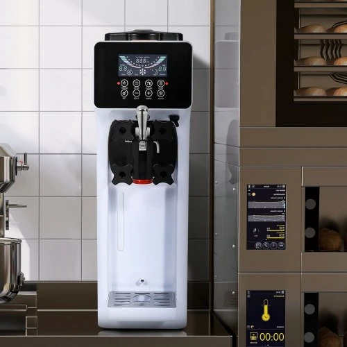 VEVOR Komercinė minkštų ledų mašina, 10 l/val., 900 W, vieno skonio, stalviršio