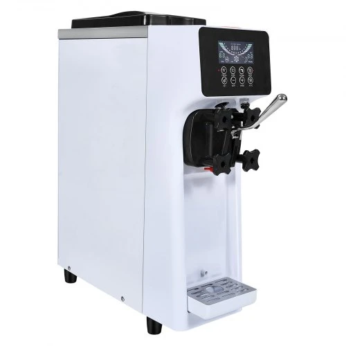 VEVOR Komercinė minkštų ledų mašina, 10 l/val., 900 W, vieno skonio, stalviršio