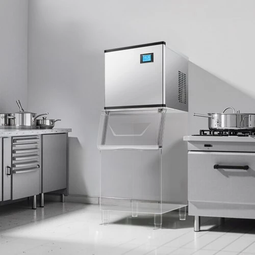 VEVOR Komercinis ledo gaminimo aparato modulis SKF-500BLS, 226,8kg/24 h, 565 x 565 x 562 mm