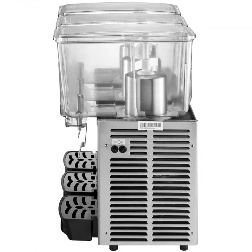 Koduva VEVOR komercinis šalto gėrimo dispenseris, nerūdijančio plieno, 3 talpos, 36,3 l, su termostatu