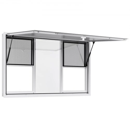 VEVOR Koncesijos langas 152x92 cm, aliuminio lydinio aptarnavimo langas maisto vagonui