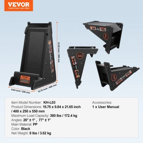 VEVOR Kopėčių niveliatorius, 172,4kg, PP, sidabrinis