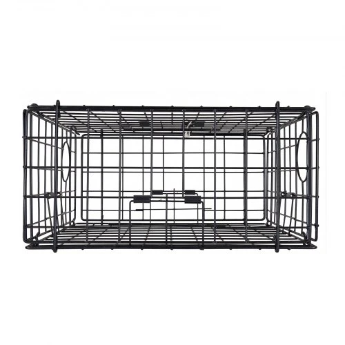 VEVOR Krabų gaudyklė, 2 vnt., 62 x 62 x 30 cm, juodas PVC dengtas tinklas, su svarstykle, plūde, 100 pėdų virve ir pirštinėmis