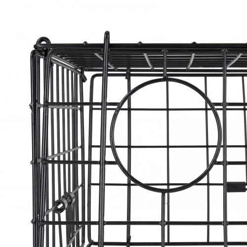 VEVOR Krabų gaudyklė, 2 vnt., 62 x 62 x 30 cm, juodas PVC dengtas tinklas, su svarstykle, plūde, 100 pėdų virve ir pirštinėmis