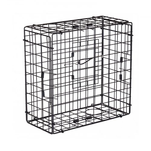 VEVOR Krabų gaudyklė, 2 vnt., 62 x 62 x 30 cm, juodas PVC dengtas tinklas, su svarstykle, plūde, 100 pėdų virve ir pirštinėmis